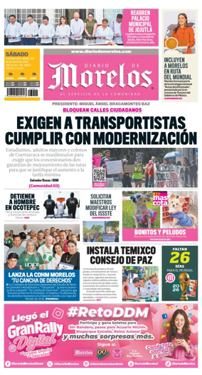 Cover of Diario de Morelos