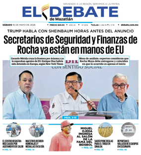 Cover of El Debate de Mazatlan
