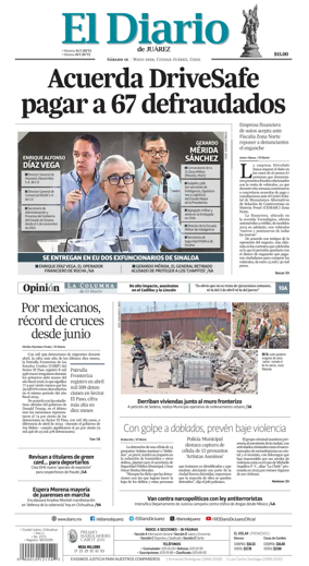 Cover of El Diario de Juarez