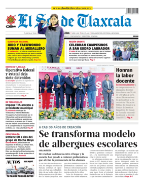 Cover of El Sol de Tlaxcala