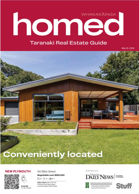 Cover of Homed Taranaki Daily News