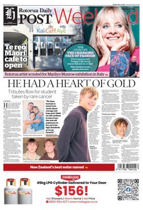 Cover of Rotorua Daily Post