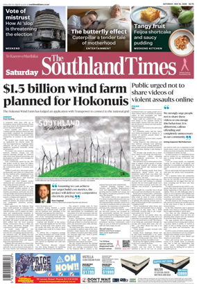 Cover of The Southland Times