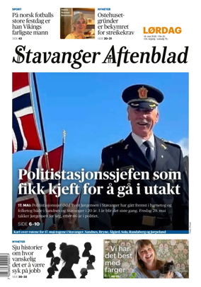 Cover of Stavanger Aftenblad