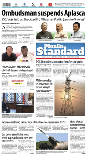 Cover of Manila Standard