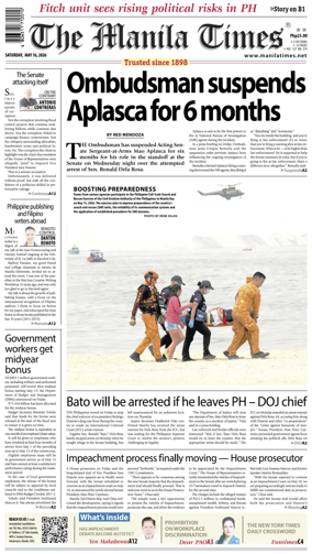Cover of The Manila Times