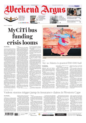 Cover of Weekend Argus (Saturday Edition)