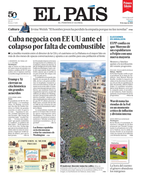Cover of EL PAIS primera edicion