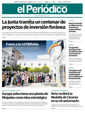 Cover of El Periodico Extremadura