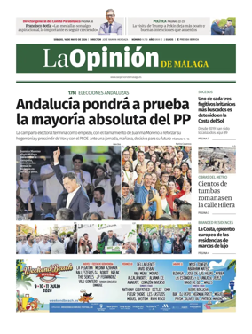 Cover of La Opinion de Malaga