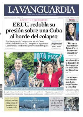 Cover of La Vanguardia