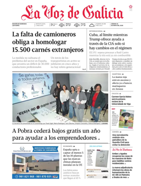 Cover of La Voz de Galicia (Barbanza)
