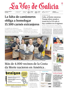 Cover of La Voz de Galicia (Carballo)