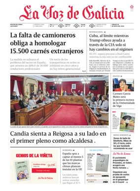 Cover of La Voz de Galicia (Monforte)