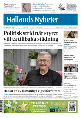 Cover of Hallands Nyheter