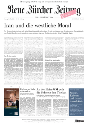 Cover of Neue Zurcher Zeitung