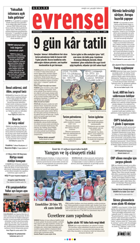 Cover of Evrensel Gazetesi