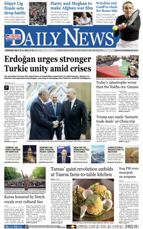 Cover of Hurriyet Daily News & Economic Review
