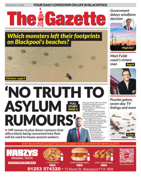 Cover of Blackpool Gazette