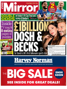 Cover of Daily Mirror (Northern Ireland)