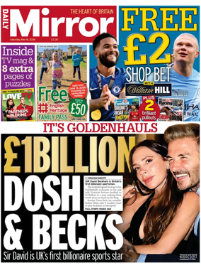Cover of Daily Mirror