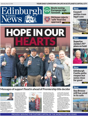 Cover of Edinburgh Evening News