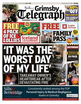 Cover of Grimsby Telegraph