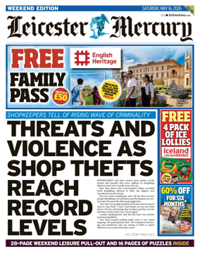 Cover of Leicester Mercury