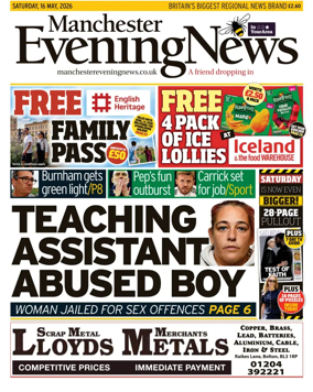 Cover of Manchester Evening News