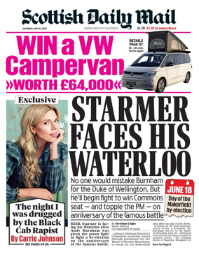 Cover of Scottish Daily Mail