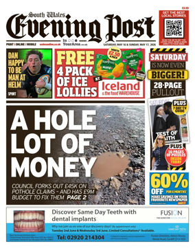 Cover of South Wales Evening Post