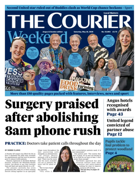 Cover of The Courier & Advertiser (Angus and Dundee)