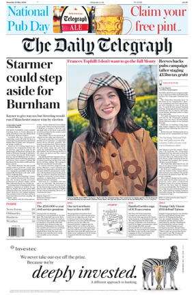 Cover of The Daily Telegraph - Saturday