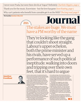 Cover of The Guardian e-paper Journal
