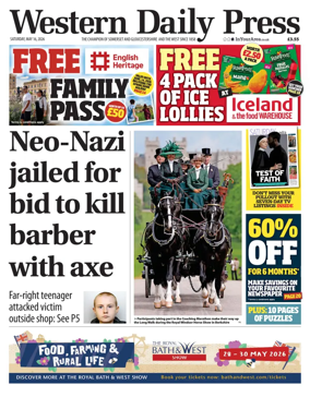 Cover of Western Daily Press (Saturday)