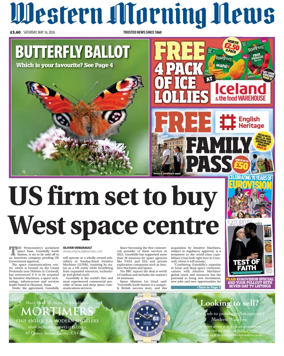 Cover of Western Morning News (Saturday)
