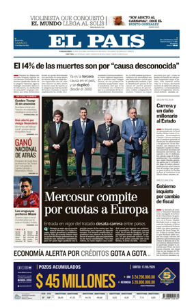Cover of El Pais (Uruguay)