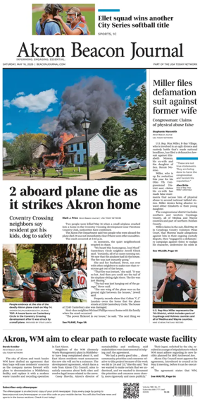 Cover of Akron Beacon Journal
