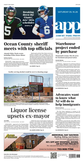 Cover of Asbury Park Press