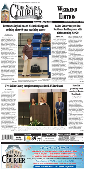 Cover of The Saline Courier Weekend