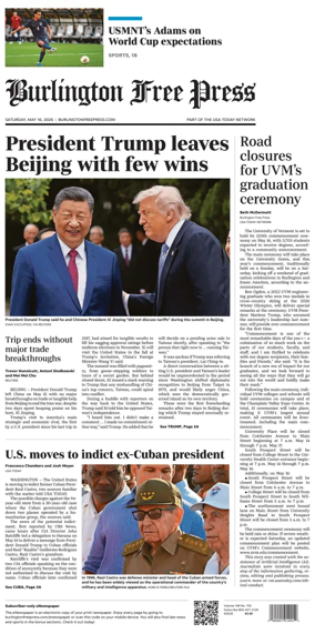 Cover of Burlington Free Press