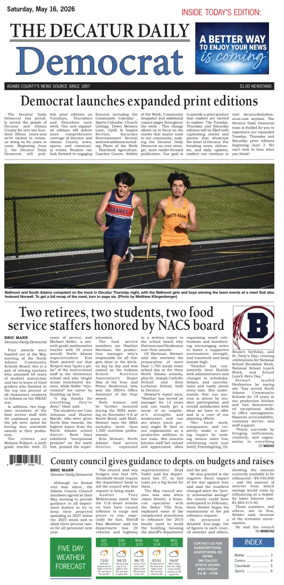 Cover of The Decatur Daily Democrat