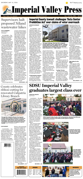 Cover of Imperial Valley Press