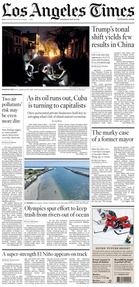 Cover of Los Angeles Times