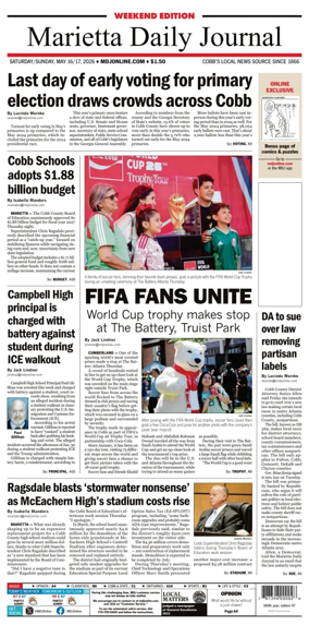 Cover of Marietta Daily Journal