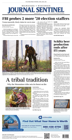Cover of Milwaukee Journal Sentinel