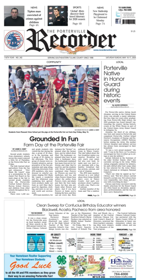 Cover of Porterville Recorder