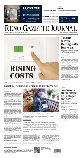 Cover of Reno Gazette Journal