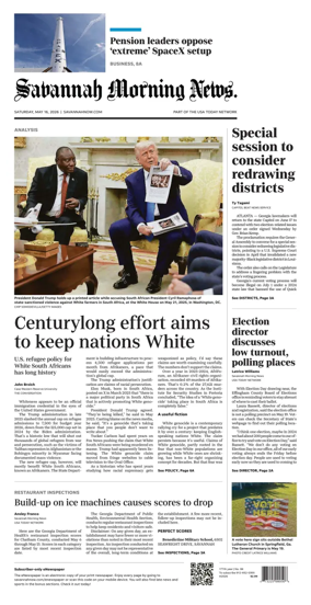 Cover of Savannah Morning News