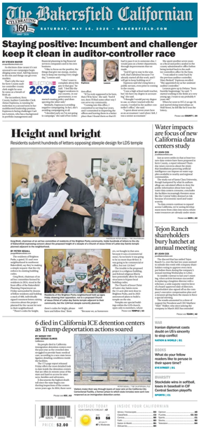 Cover of The Bakersfield Californian